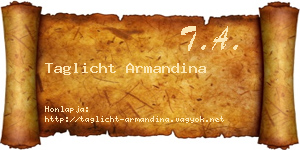 Taglicht Armandina névjegykártya